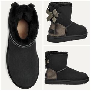 NIB UGG MINI BAILEY BOW GLITZ BOOTS SIZE 11